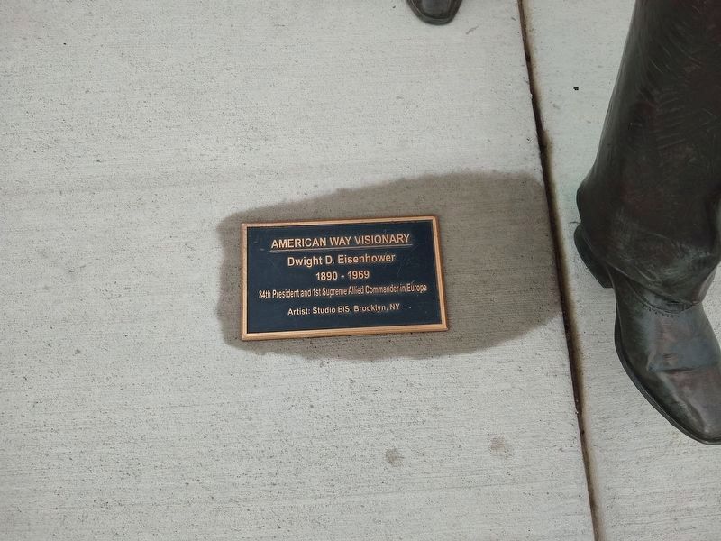Dwight D. Eisenhower Marker. Click for full size. Dwight D. Eisenhower Marker image. Click for full size.