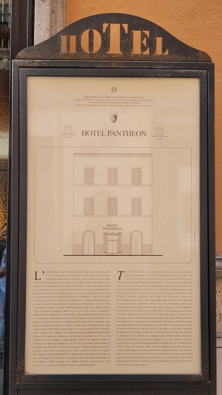 Hotel Pantheon Marker image. Click for full size.