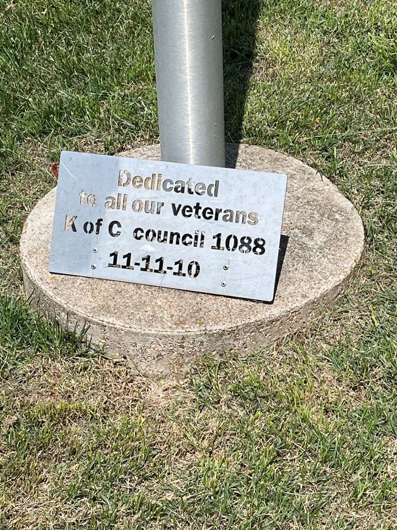 Dedicated to all our Veterans Marker image. Click for full size.