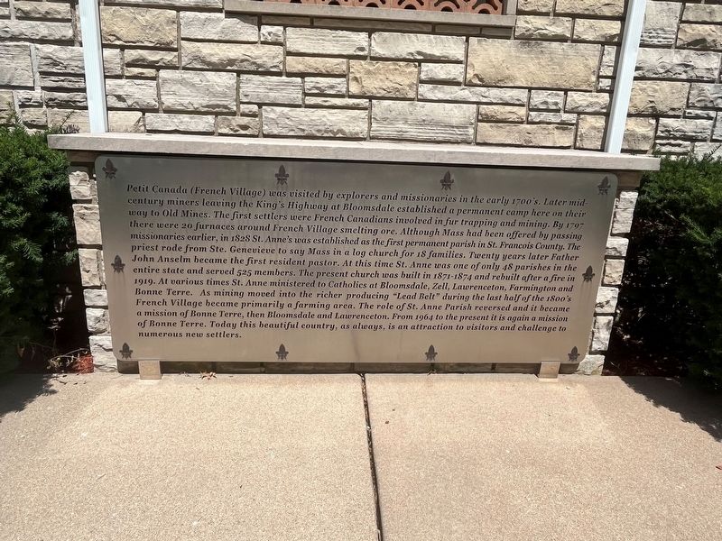 Petit Canada (French Village) Marker image. Click for full size.