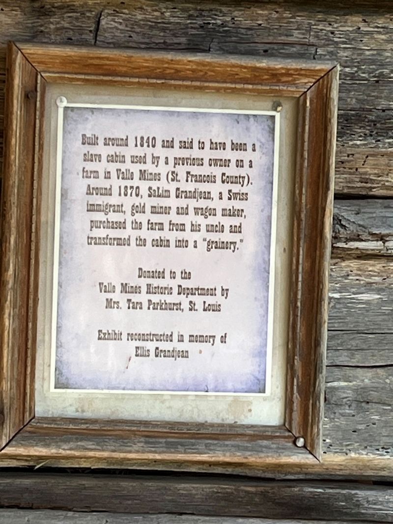 Slave Cabin Marker. Click for full size. Slave Cabin Marker image. Click for full size.