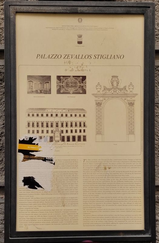 Palazzo Zevallos Stigliano / Zevallos Stigliano Palace Marker image. Click for full size.