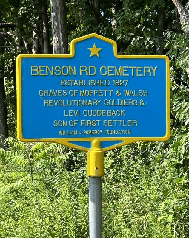 Benson Rd Cemetery Marker image. Click for full size.