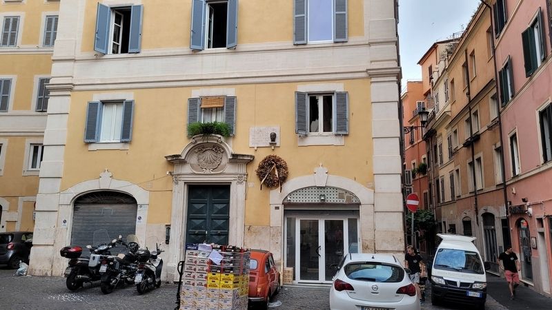 The view of the Giuseppe Celani Marker from across the street. Click for full size. The view of the Giuseppe Celani Marker from across the street image. Click for full size.