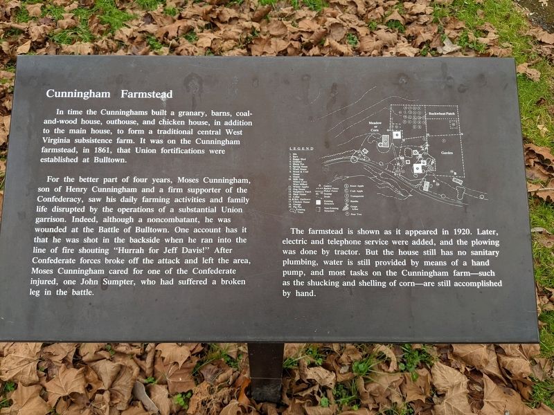 Cunningham Farmstead Marker. Click for full size. Cunningham Farmstead Marker image. Click for full size.
