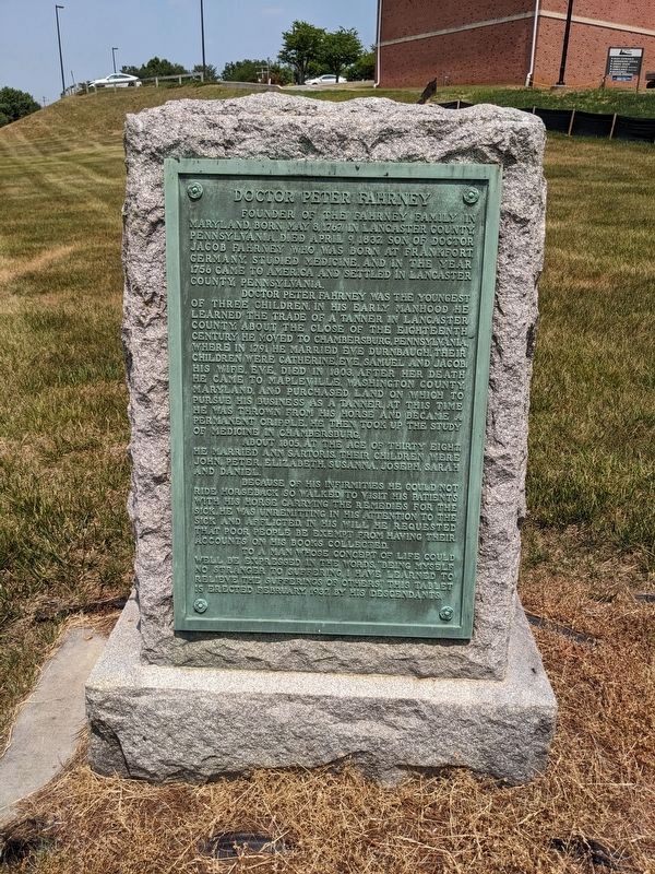 Doctor Peter Fahrney Marker. Click for full size. Doctor Peter Fahrney Marker image. Click for full size.