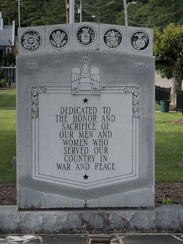 Avery County Veterans Monument Marker, Side One image. Click for full size.