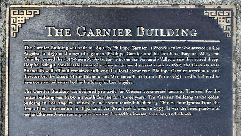 The Garnier Building Marker image. Click for full size.