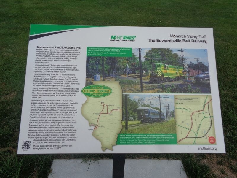 The Edwardsville Belt Railway Marker image. Click for full size.