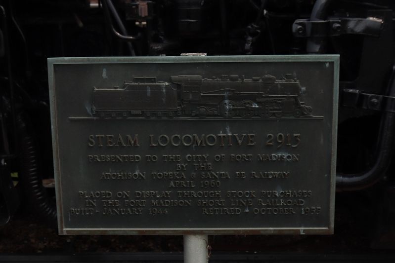 Steam Locomotive 2913 Marker. Click for full size. Steam Locomotive 2913 Marker image. Click for full size.