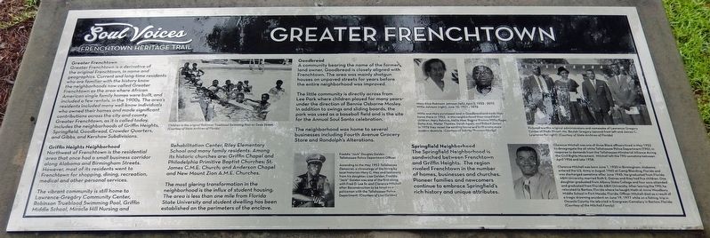 Greater Frenchtown Marker image. Click for full size.
