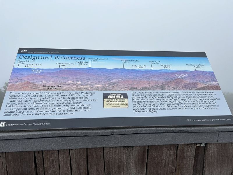 Designated Wilderness Marker image. Click for full size.