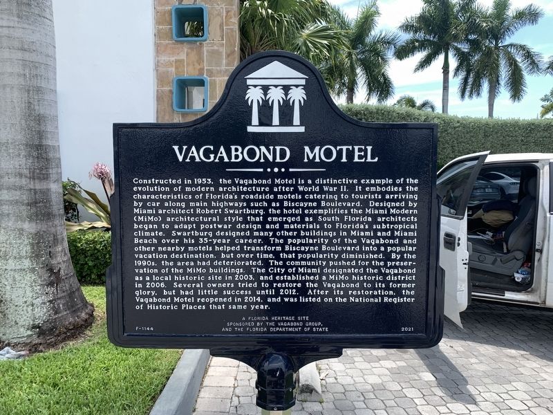 Vagabond Motel Marker image. Click for full size.