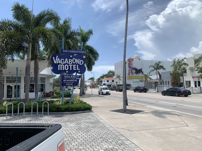 Vagabond Motel Sign image. Click for full size.