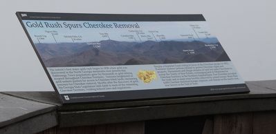 Gold Rush Spurs Cherokee Removal Marker image. Click for full size.
