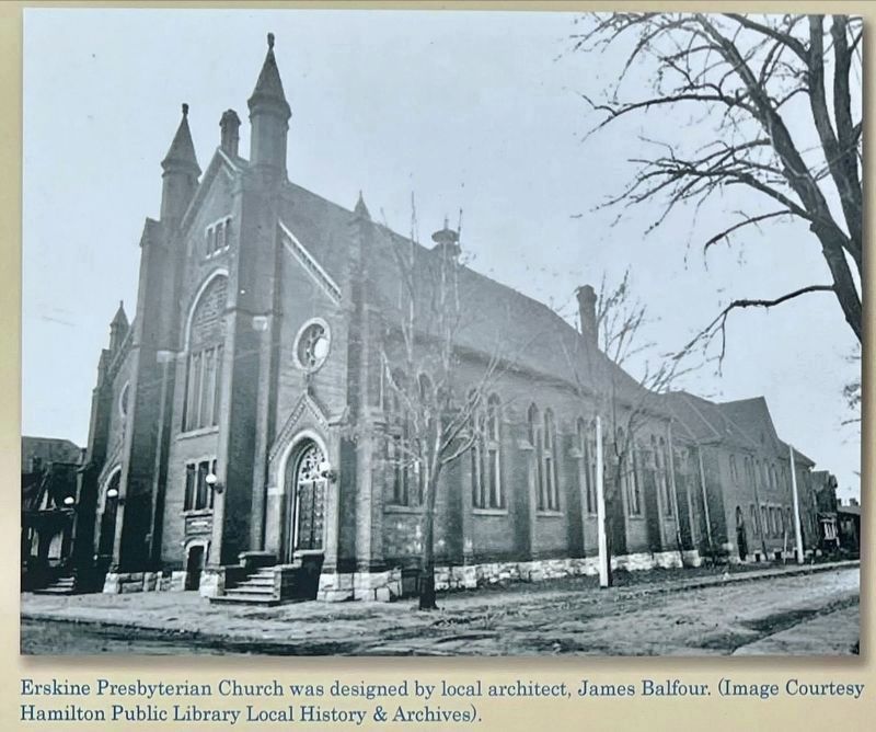 Erskine Presbyterian Church Marker detail image. Click for full size.
