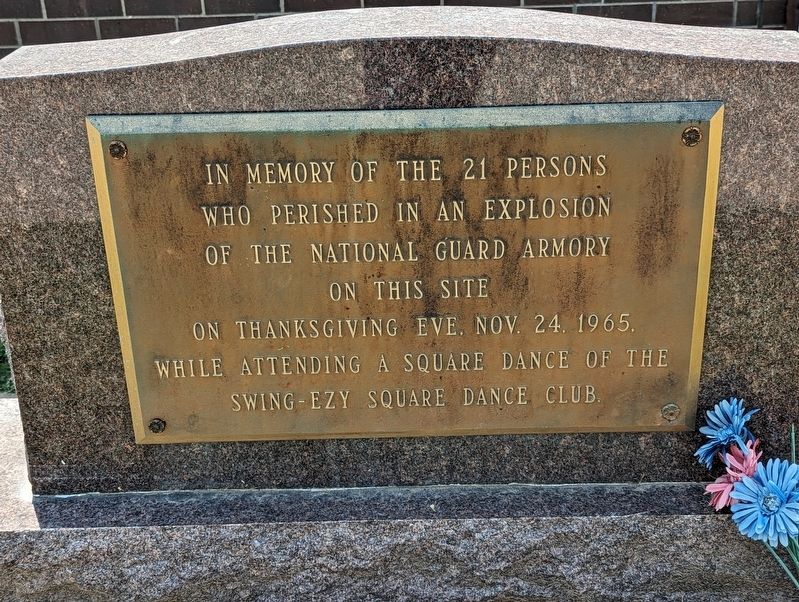 Keokuk Armory Explosion Memorial Marker. Click for full size. Keokuk Armory Explosion Memorial Marker image. Click for full size.