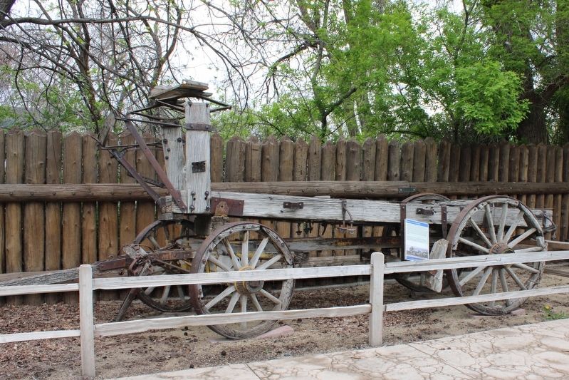California Rack-Bed Freight Wagon and Marker. Click for full size. California Rack-Bed Freight Wagon and Marker image. Click for full size.