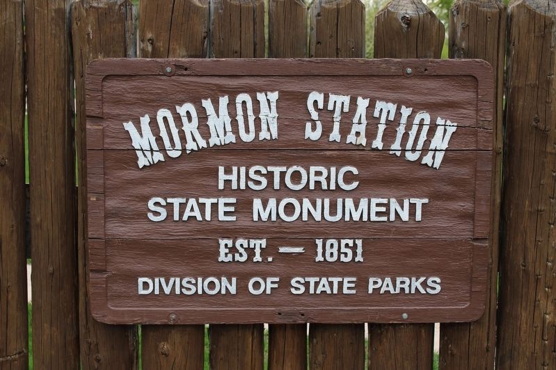 Mormon Station Historic State Monument. Click for full size. Mormon Station Historic State Monument image. Click for full size.