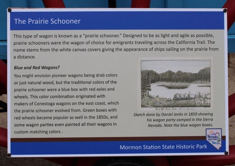 The Prairie Schooner Marker image. Click for full size.