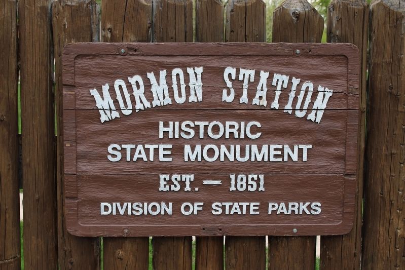 Mormon Station Historic State Monument. Click for full size. Mormon Station Historic State Monument image. Click for full size.