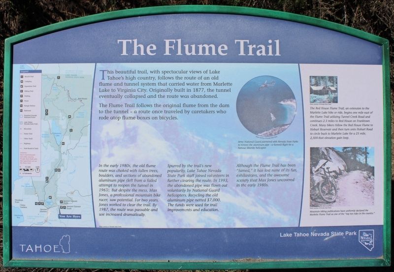 The Flume Trail Marker. Click for full size. The Flume Trail Marker image. Click for full size.