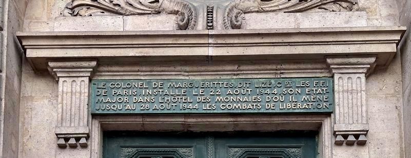 Le Colonel de Marguerittes Marker. Click for full size. Le Colonel de Marguerittes Marker image. Click for full size.