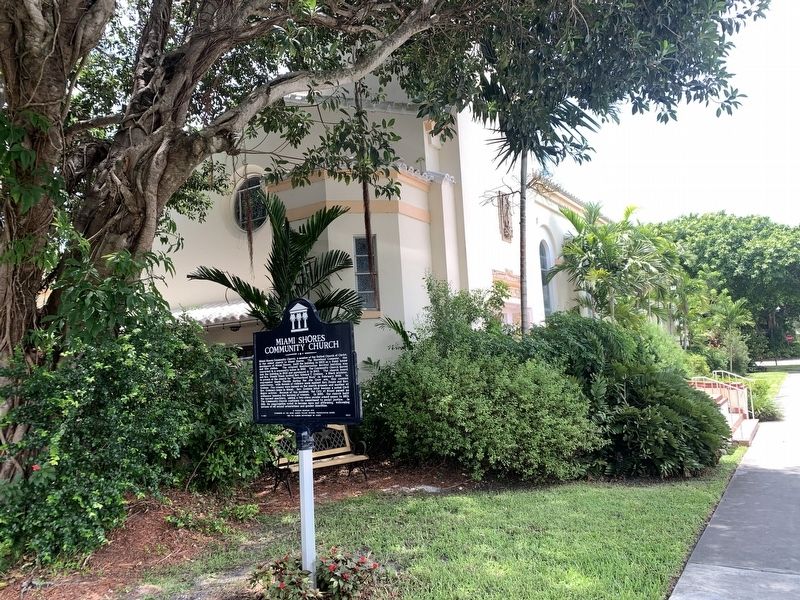 Miami Shores Community Church Marker image. Click for full size.