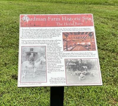 The Horse Barn Marker. Click for full size. The Horse Barn Marker image. Click for full size.