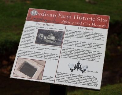 Spring and Gas House Marker. Click for full size. Spring and Gas House Marker image. Click for full size.