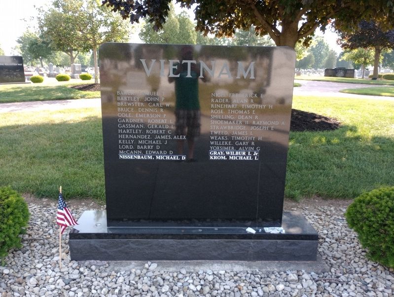 Hancock County Vietnam Memorial Marker, Side One image. Click for full size.