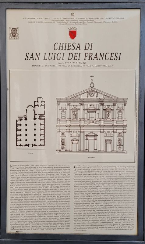 Chiesa di San Luigi dei Francesi / Church of St. Louis of the French Marker. Click for full size. Chiesa di San Luigi dei Francesi / Church of St. Louis of the French Marker image. Click for full size.
