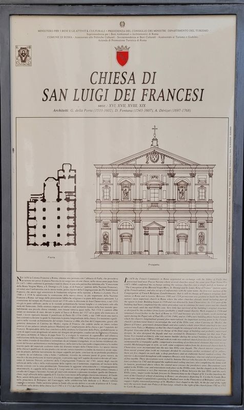Chiesa di San Luigi dei Francesi / Church of St. Louis of the French Marker image. Click for full size.