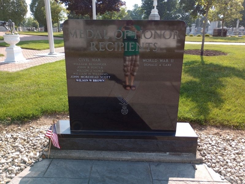 Hancock County Medal Of Honor Recipients Memorial Marker, Side One image. Click for full size.