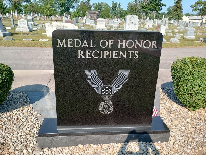 Hancock County Medal Of Honor Recipients Memorial Marker, Side Two. Click for full size. Hancock County Medal Of Honor Recipients Memorial Marker, Side Two image. Click for full size.