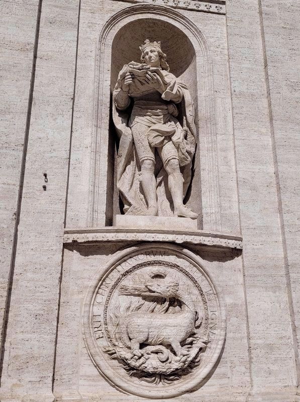 Artwork on the outside of the Church of St. Louis of the French. Click for full size. Artwork on the outside of the Church of St. Louis of the French image. Click for full size.