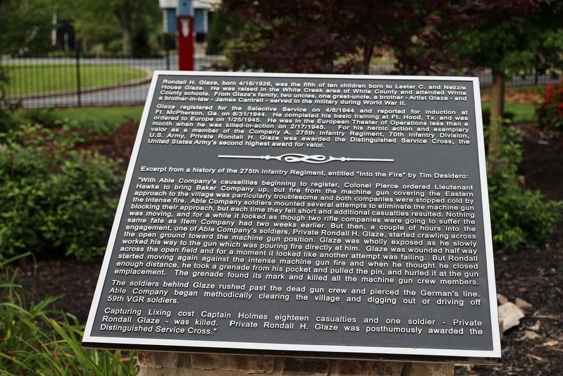 The Distinguished Service Cross is the nation's second highest honor for valor Marker image. Click for full size.