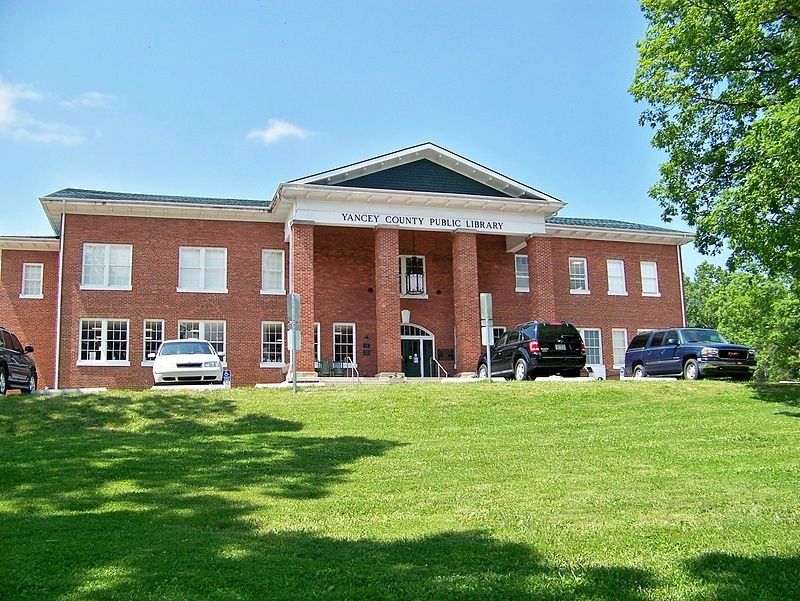 Yancey County Library. Click for full size. Yancey County Library image. Click for full size.