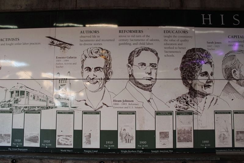Historical Timeline of Sacramento Marker image. Click for full size.