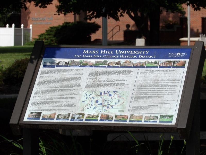 Mars Hill University Marker image. Click for full size.