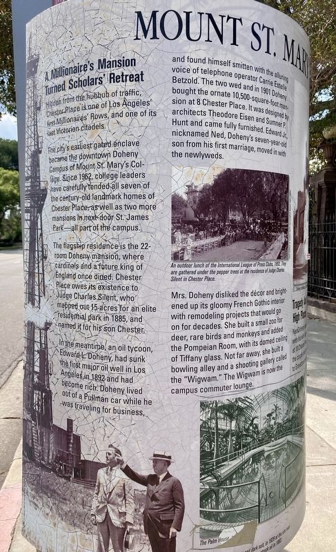 Mt St Mary’s College Marker. Click for full size. Mt St Mary’s College Marker image. Click for full size.