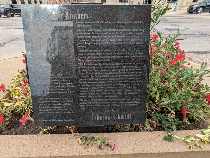 The Younker Brothers Marker. Click for full size. The Younker Brothers Marker image. Click for full size.