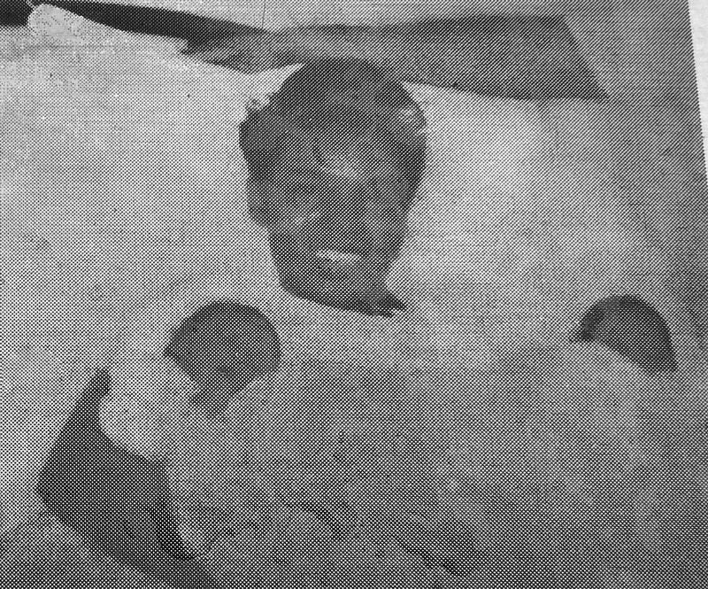 Marker detail: The Mannings twins, Jean and Jeanette image. Click for full size.