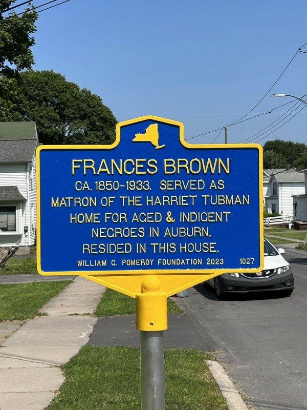 Frances Brown Marker image. Click for full size.
