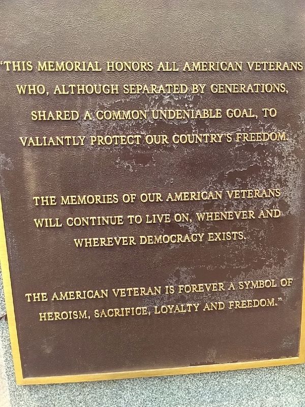 Parsippany Veterans Memorial. Click for full size. Parsippany Veterans Memorial image. Click for full size.