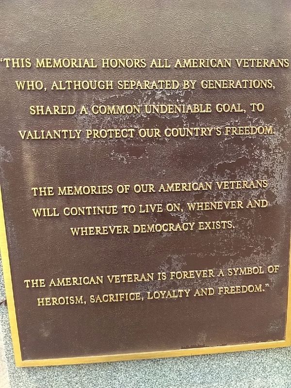 Parsippany Veterans Memorial image. Click for full size.