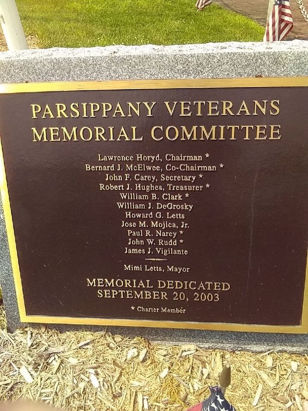 Parsippany Veterans Memorial image. Click for full size.