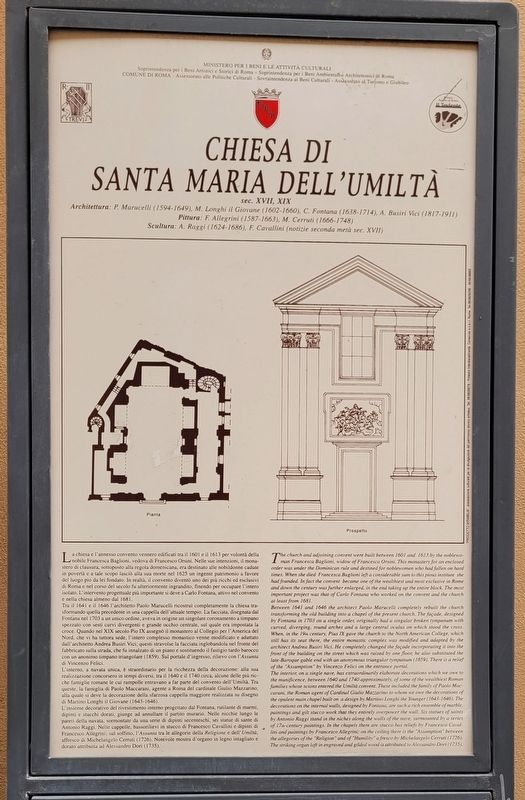 Chiesa di Santa Maria dell'Umilt / Church of Santa Maria of Humility Marker image. Click for full size.