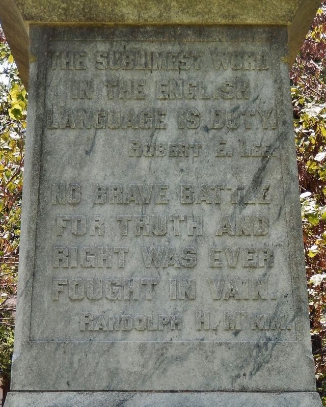 Washington County Confederate Monument<br>(<i>north side</i>) image. Click for full size.