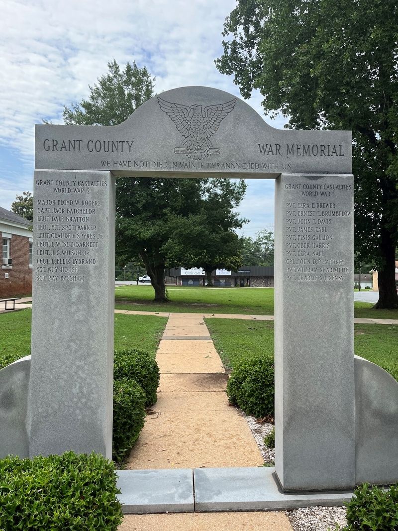 Grant County War Memorial. Click for full size. Grant County War Memorial image. Click for full size.